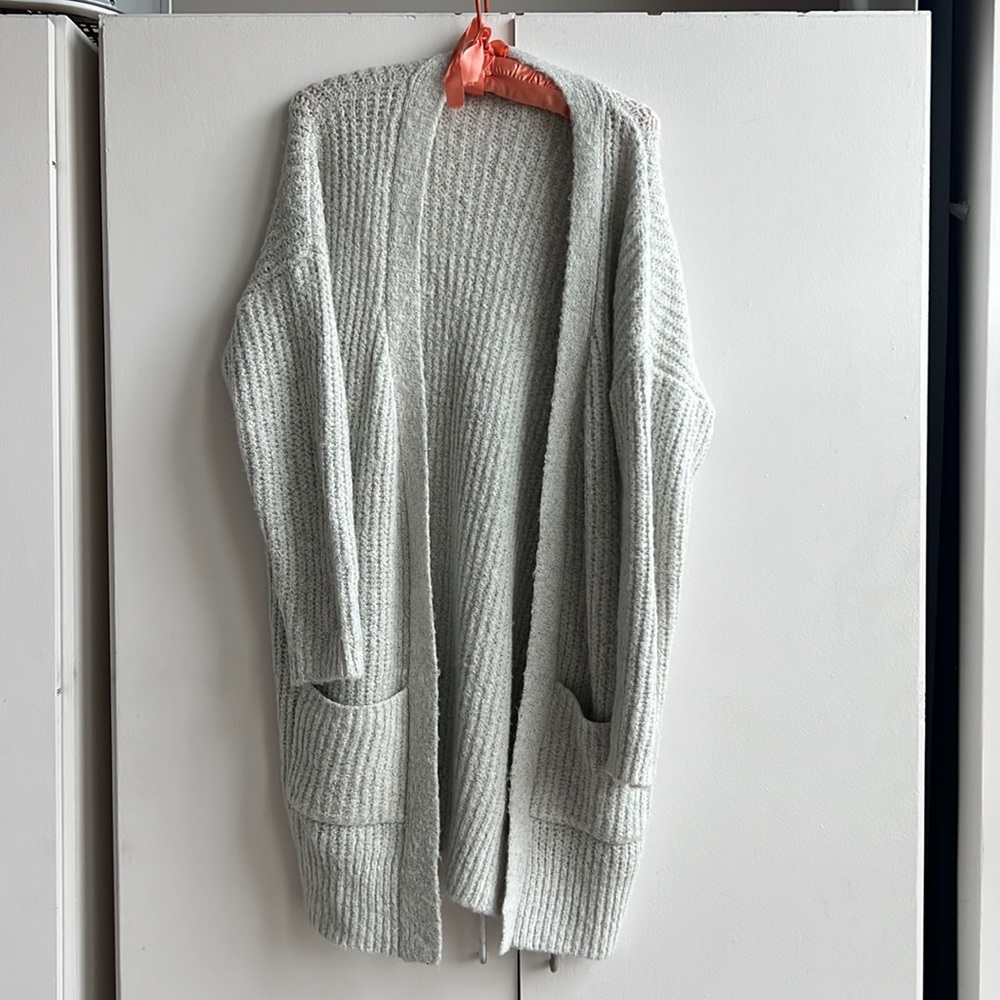 Grey oversized cardigan